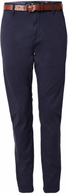 INDICODE JEANS Chino nohavice 'Gower'  námornícka modrá / hrdzavohnedá