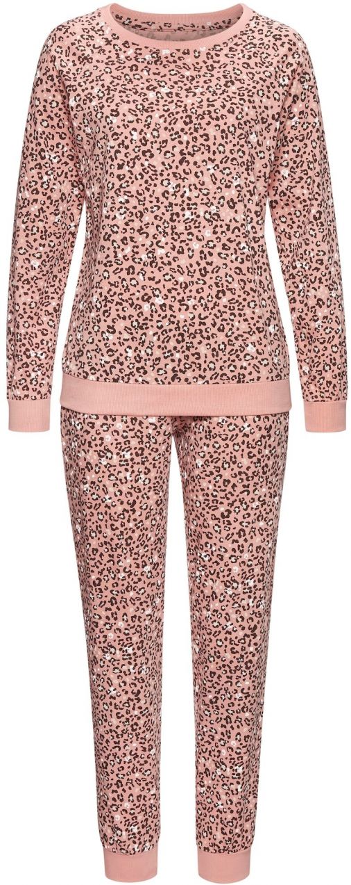 VIVANCE Pyžamo 'Dreams'  ružová / čierna / biela