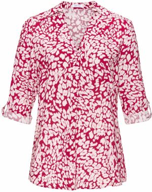 LASCANA Blúzka  krvavo červená / biela