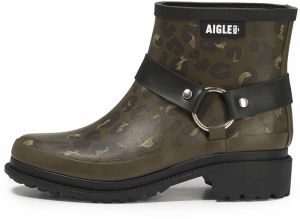 AIGLE Gumáky 'Macadames'  kaki / olivová / čierna