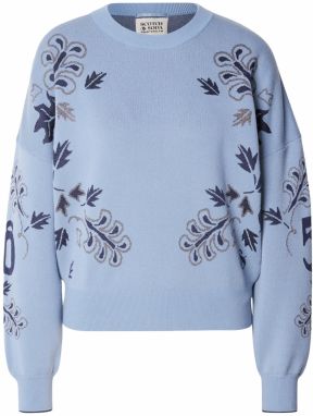 SCOTCH & SODA Sveter  námornícka modrá / svetlomodrá / zlatá