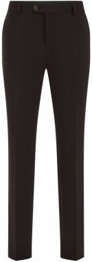 WE Fashion Nohavice  tmavohnedá