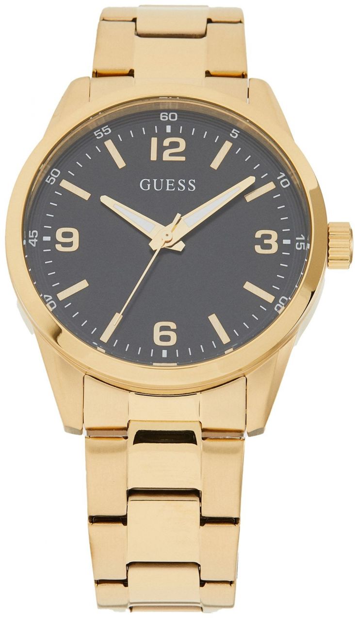 GUESS Analógové hodinky  zlatá / čierna / biela