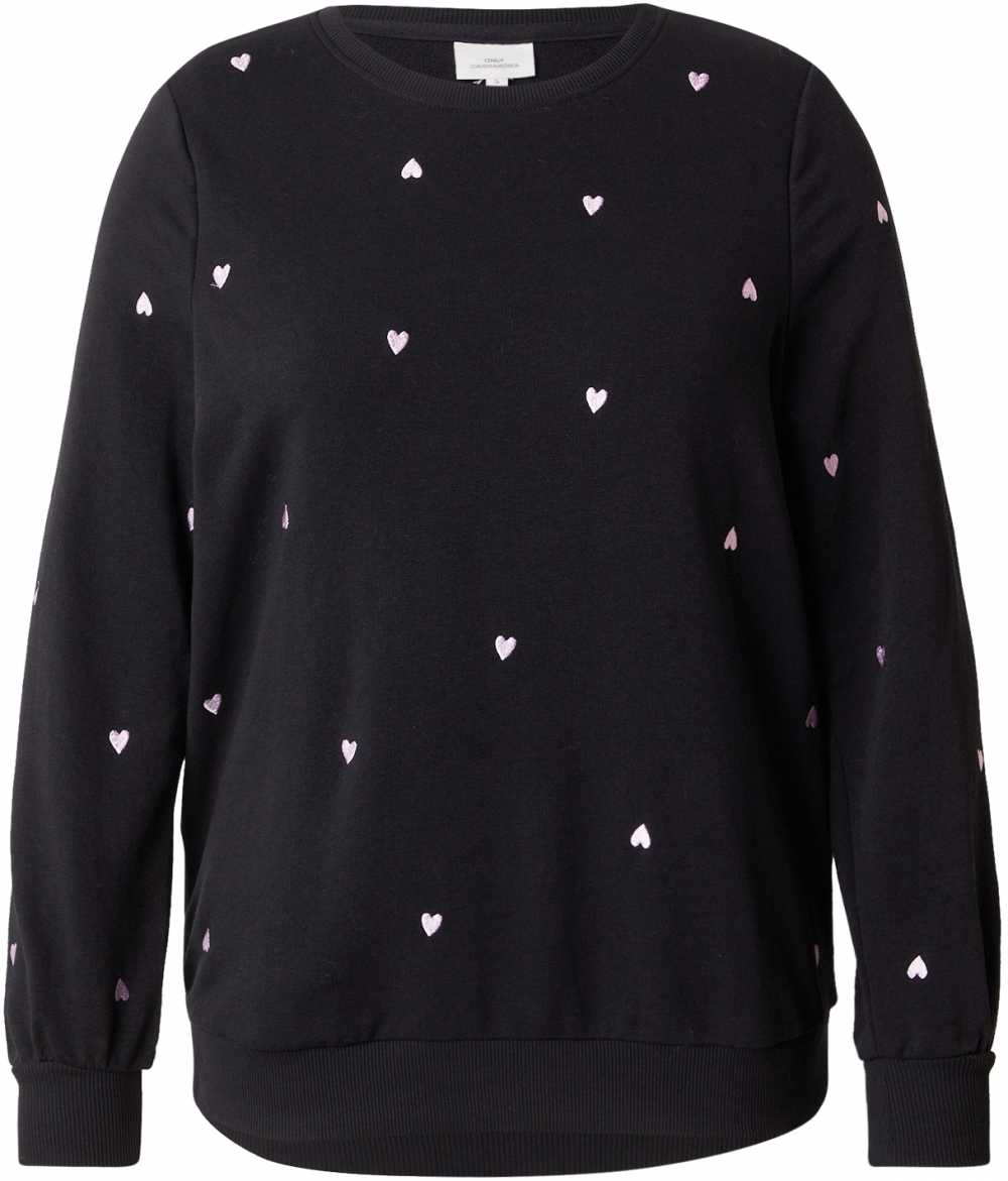 ONLY Carmakoma Mikina 'CARMIA'  rosé / čierna