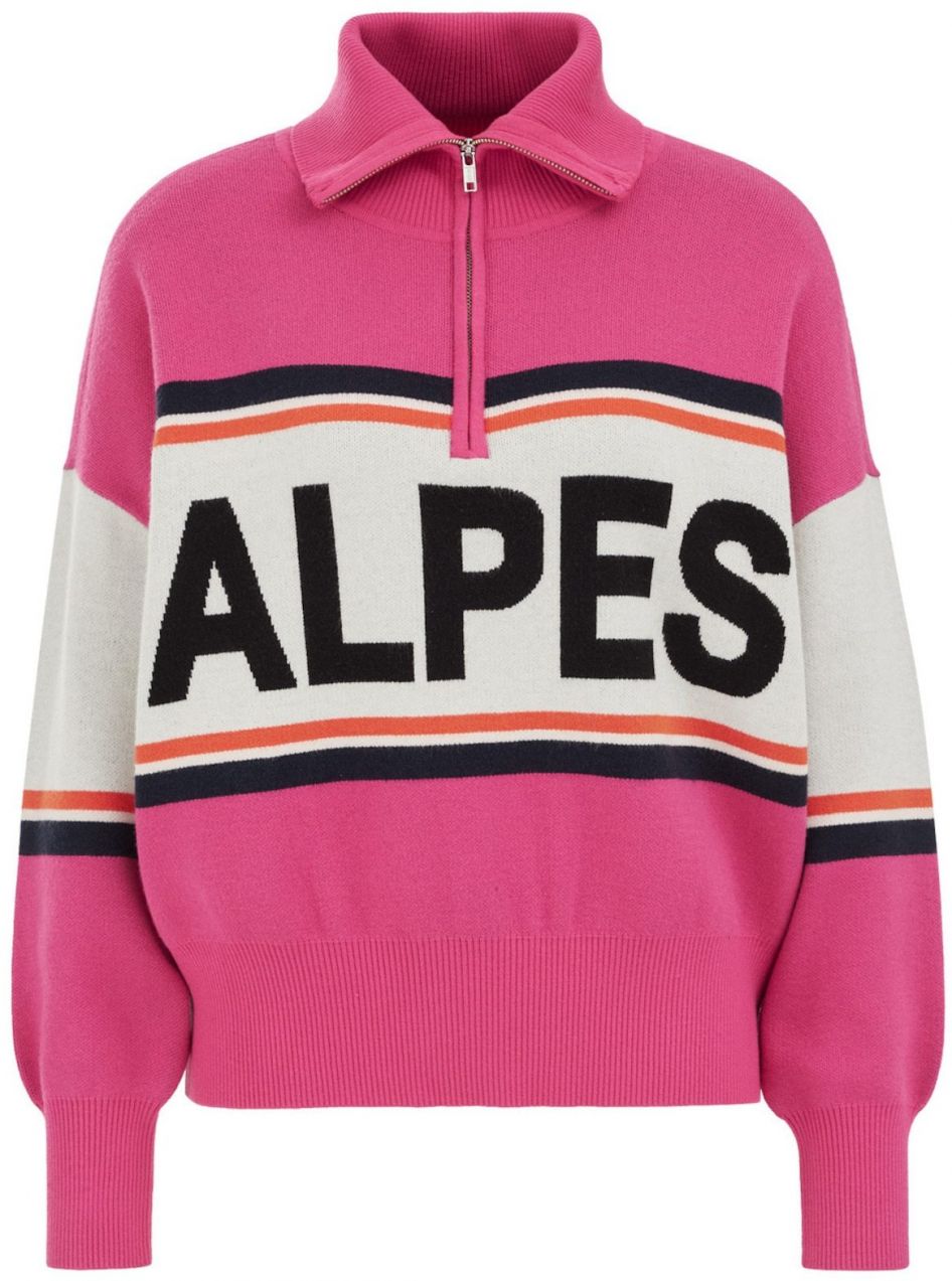 WE Fashion Sveter  námornícka modrá / oranžová / ružová / biela