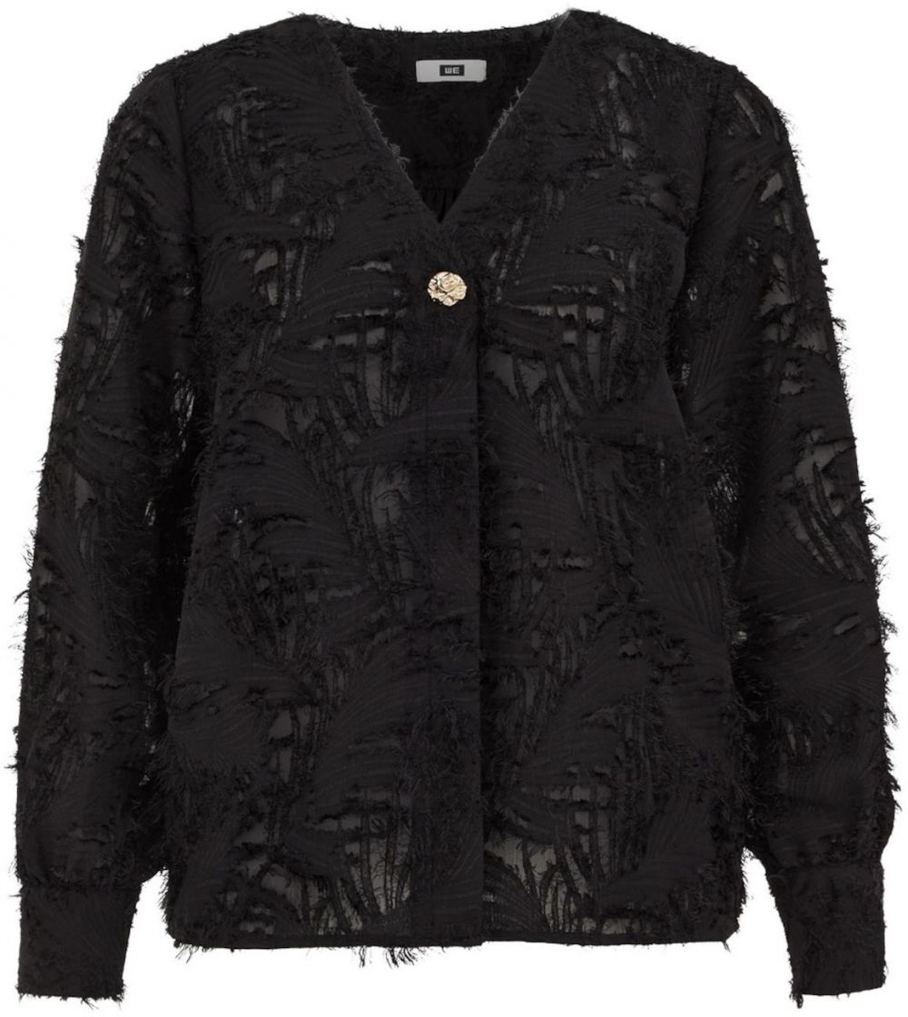 WE Fashion Blúzka  čierna