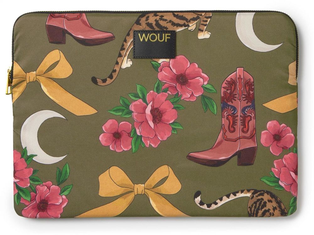 Wouf Taška na notebook  horčicová / olivová / malinová / čierna