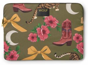 Wouf Taška na notebook  horčicová / olivová / malinová / čierna