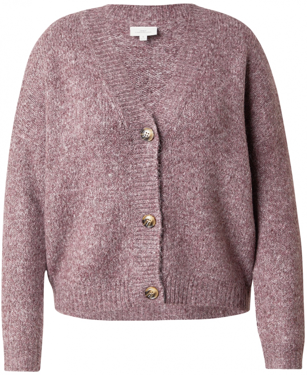 ONLY Carmakoma Kardigán 'CARZoey'  červená melírovaná