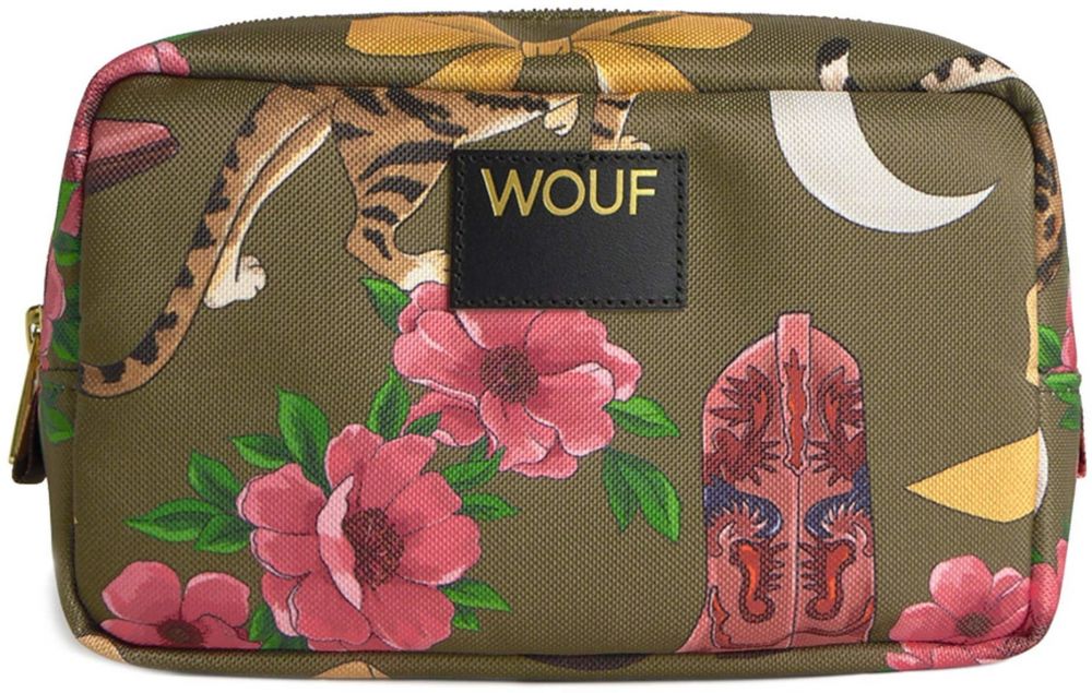 Wouf Toaletná taška  žltá / olivová / trávovo zelená / fuksia