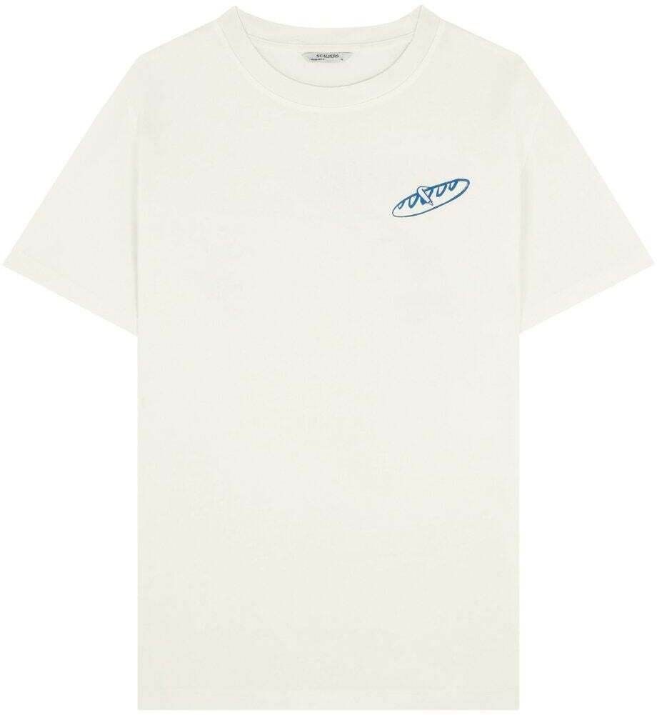 Scalpers Tričko 'Baguette'  krémová / modrá