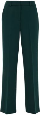 WE Fashion Nohavice s pukmi  tmavozelená