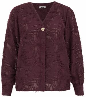 WE Fashion Blúzka  vínovo červená