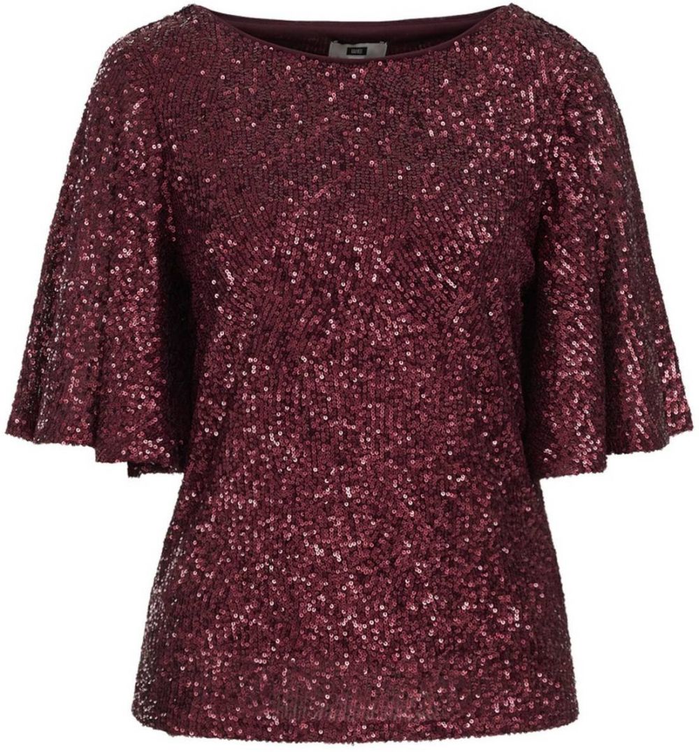 WE Fashion Tričko  baklažánová