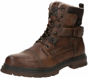 TOM TAILOR Šnurovacie čižmy  hnedá