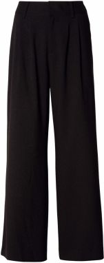 MOS MOSH Plisované nohavice 'MMEvie Bellevue'  čierna