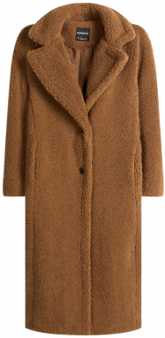 Bershka Prechodný kabát  farba ťavej srsti