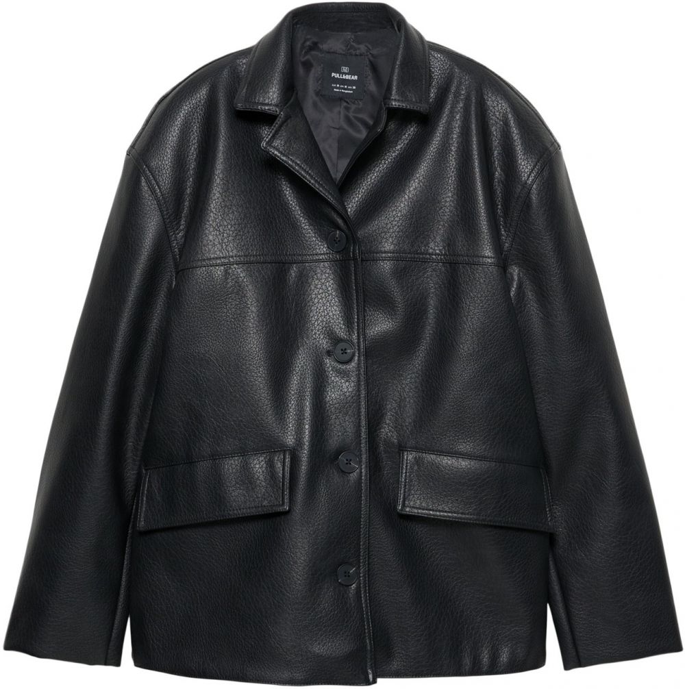 Pull&Bear Prechodná bunda  čierna