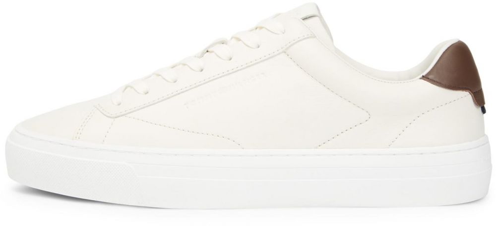 TOMMY HILFIGER Nízke tenisky  hnedá / biela