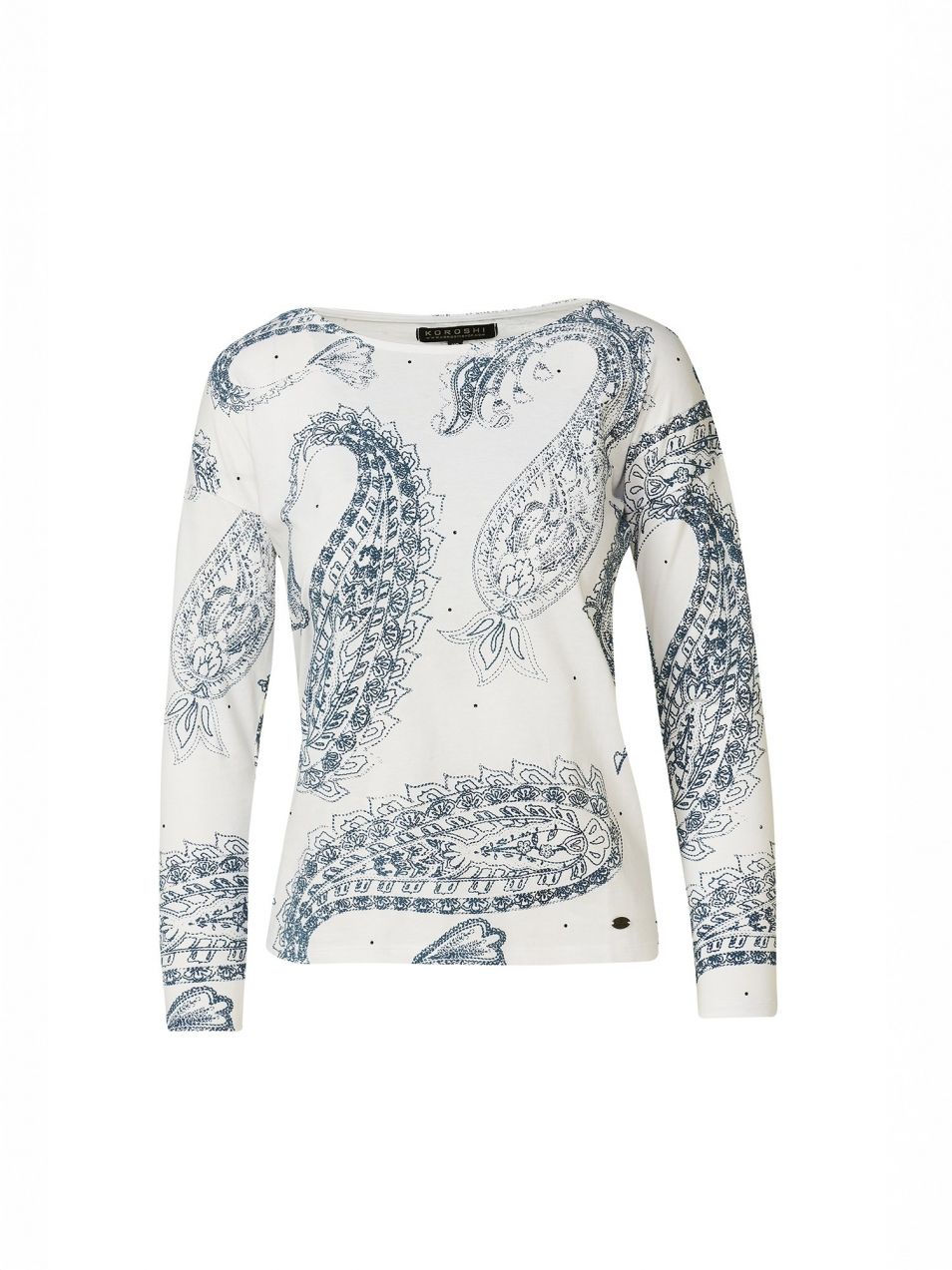 KOROSHI Tričko  námornícka modrá / biela