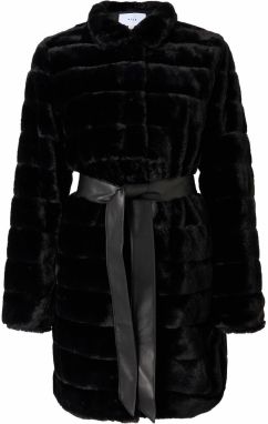 VILA Prechodný kabát 'VIKIMBERLY'  čierna