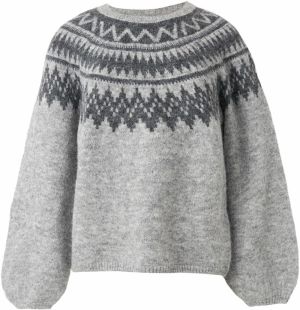 ONLY Sveter 'ONLREYKJA'  svetlosivá / tmavosivá