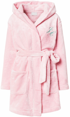 Juicy Couture Krátky župan  trávovo zelená / ružová / biela