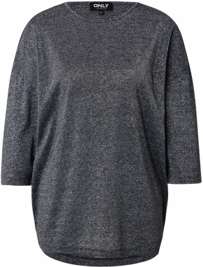 ONLY Tričko 'ONLSILVERY'  čierna / strieborná