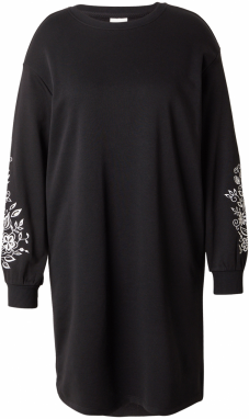 ONLY Carmakoma Šaty  čierna / biela