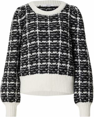 ABOUT YOU Sveter 'Eliza'  čierna / biela