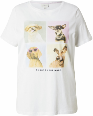 ONLY Carmakoma Tričko 'CARWINCE'  béžová / orgovánová / čierna / biela