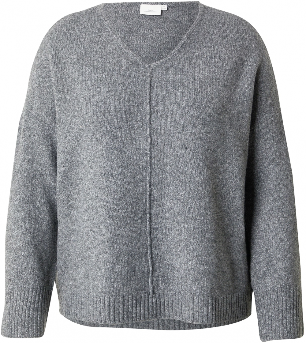 ONLY Carmakoma Sveter 'CARWHITNEY'  sivá melírovaná