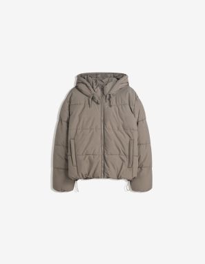 Bershka Prechodná bunda  béžová