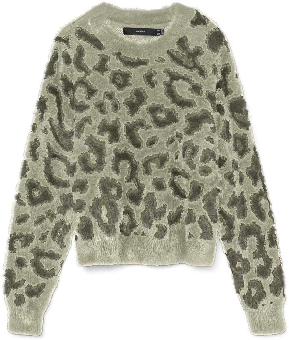 VERO MODA Sveter 'VMJUNGLE'  hnedá