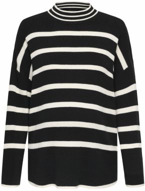 Only Maternity Sveter 'IBI'  čierna / biela