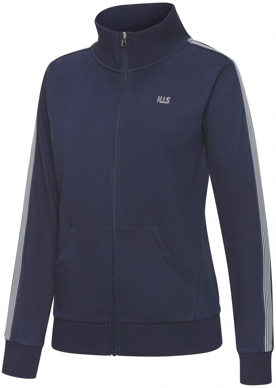 H.I.S Tepláková bunda  námornícka modrá