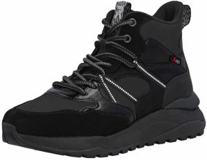 Rieker Sport Šnurovacie členkové čižmy  jasne červená / čierna / biela