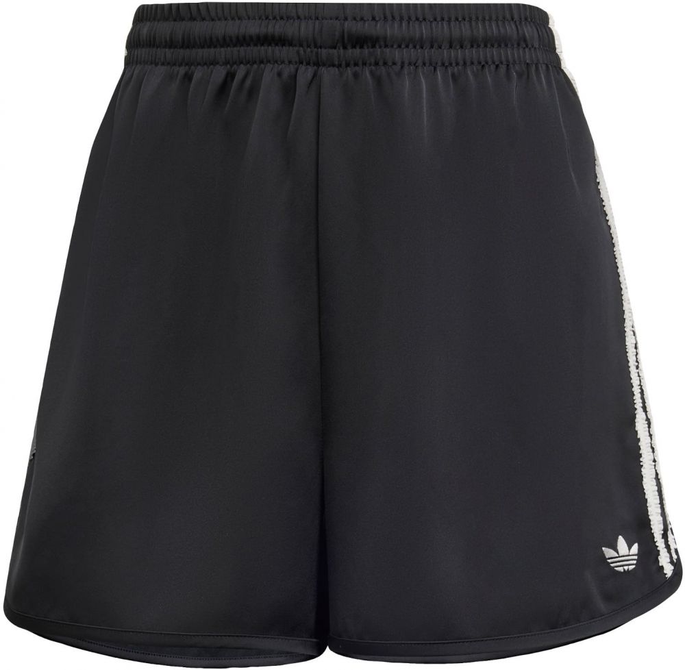 ADIDAS ORIGINALS Nohavice 'Satin Shorts Ruffle'  čierna / biela