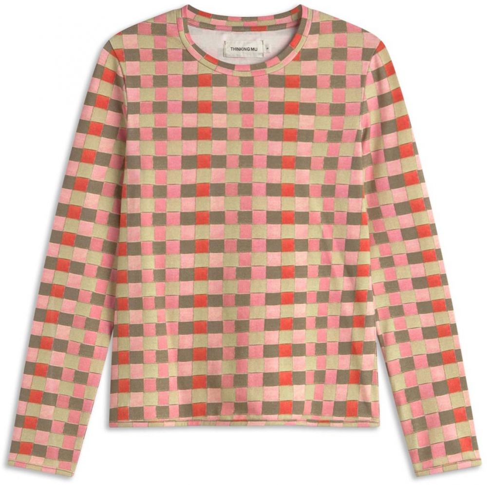 Thinking MU Tričko 'Brisa'  svetlozelená / ružová / červená