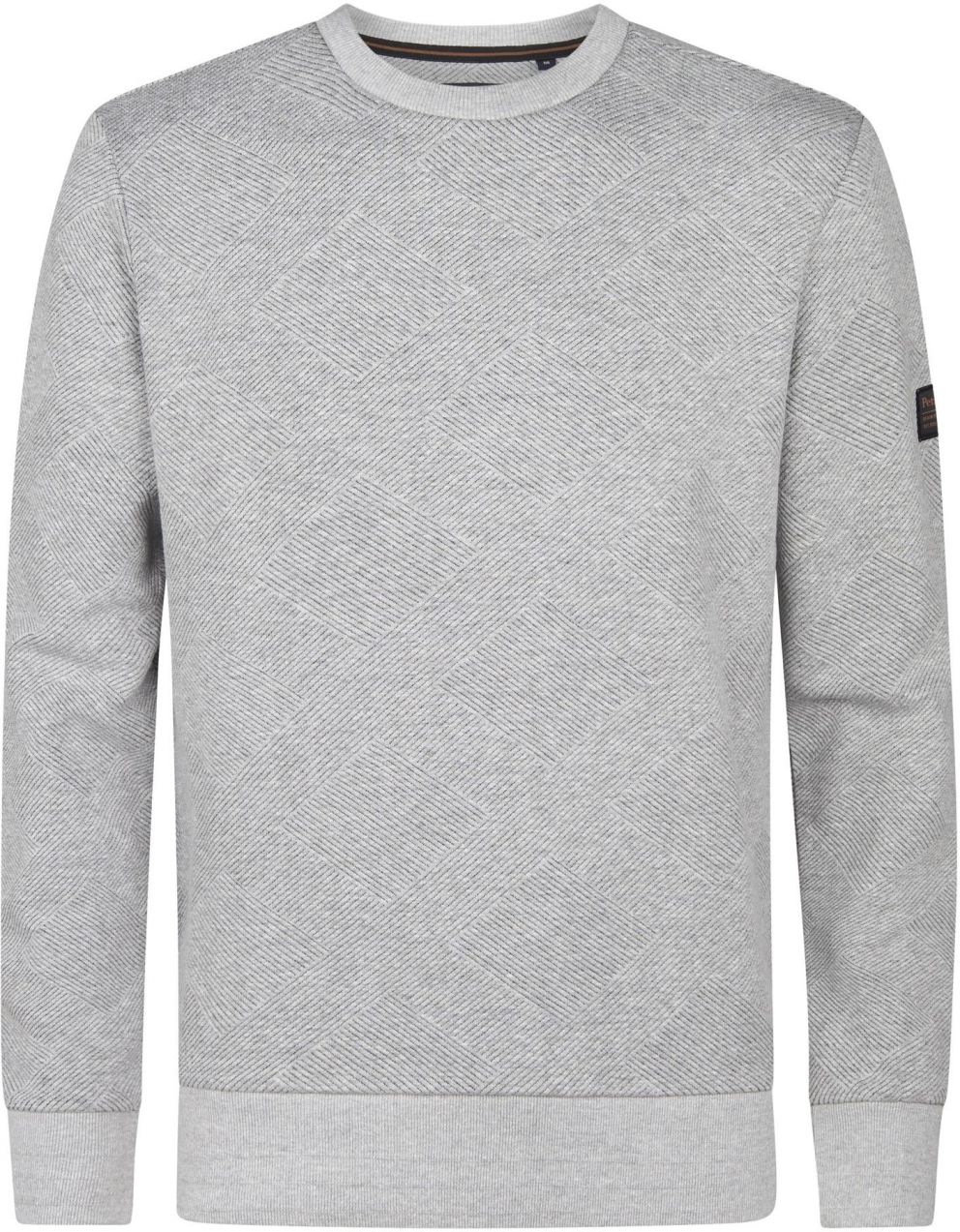 Petrol Industries Mikina 'Estes'  sivá melírovaná