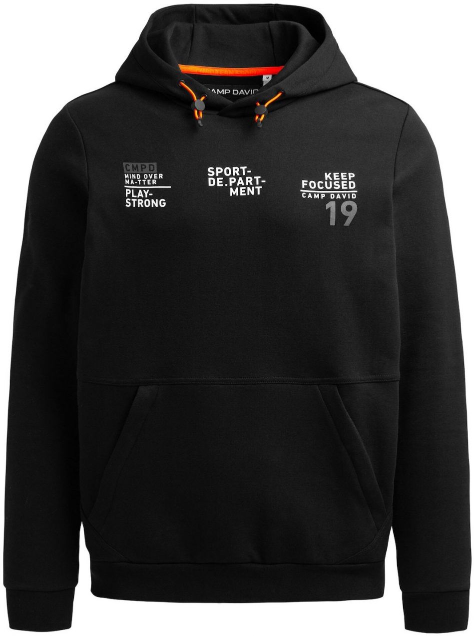 CAMP DAVID Mikina  sivá / čierna / biela