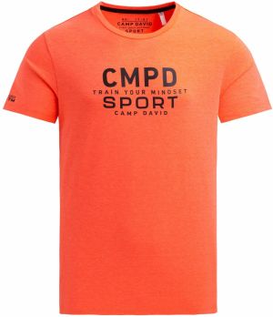 CAMP DAVID Tričko  oranžová / čierna