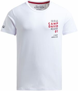CAMP DAVID Tričko  červená / čierna / biela