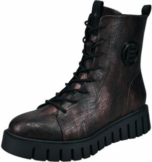 TT. BAGATT Šnurovacie čižmy  burgundská / čierna