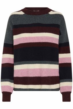 b.young Sveter 'BYONEMA'  námornícka modrá / sivá / bordová / prírodná biela