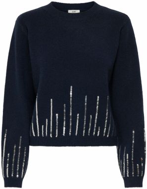 JDY Sveter  tmavomodrá / strieborná