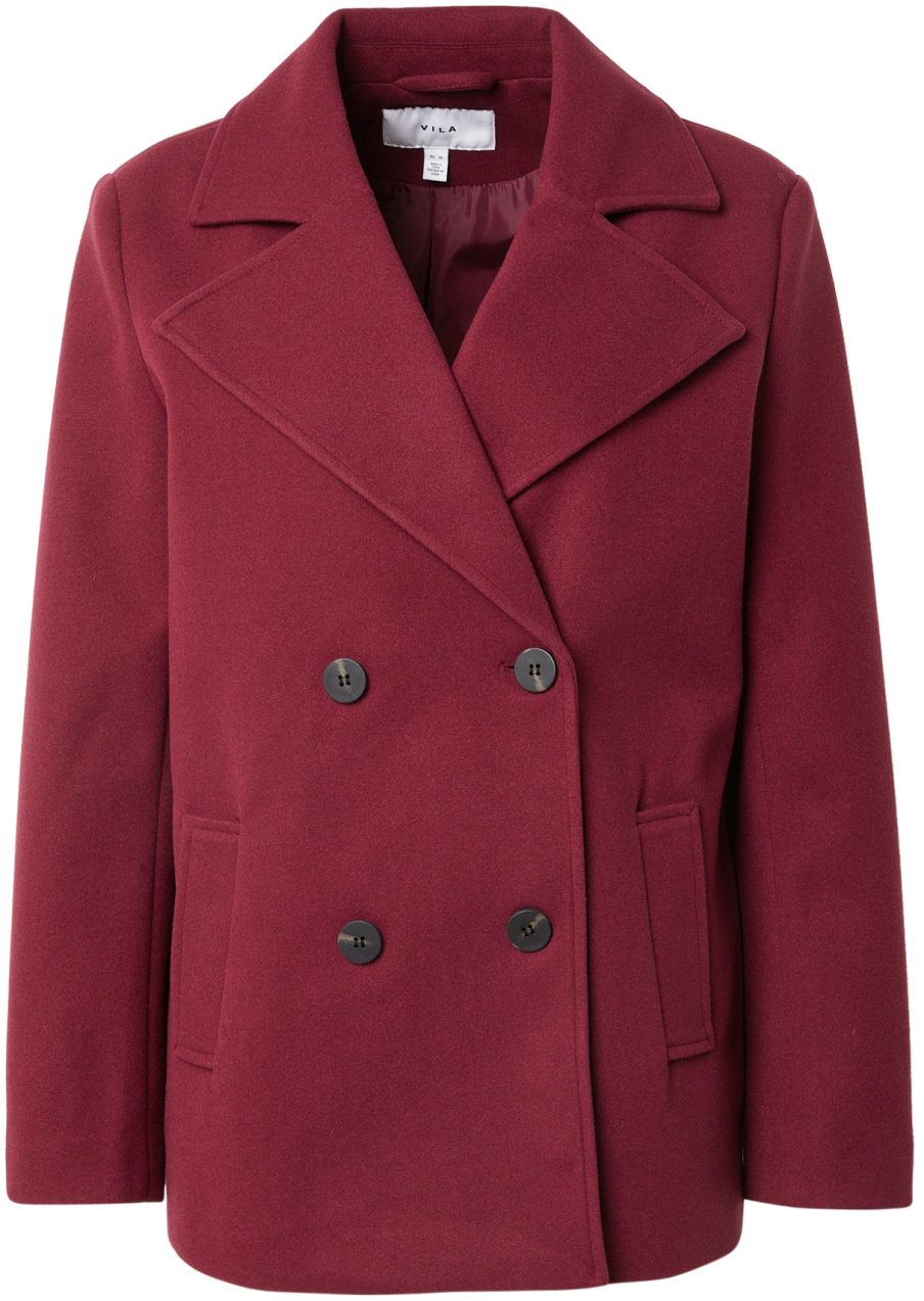 VILA Prechodný kabát 'VIMETTE'  vínovo červená