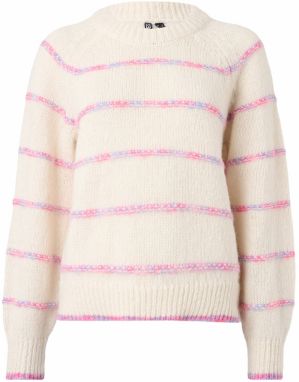 PIECES Sveter 'NELIA'  nebielená / orgovánová / ružová
