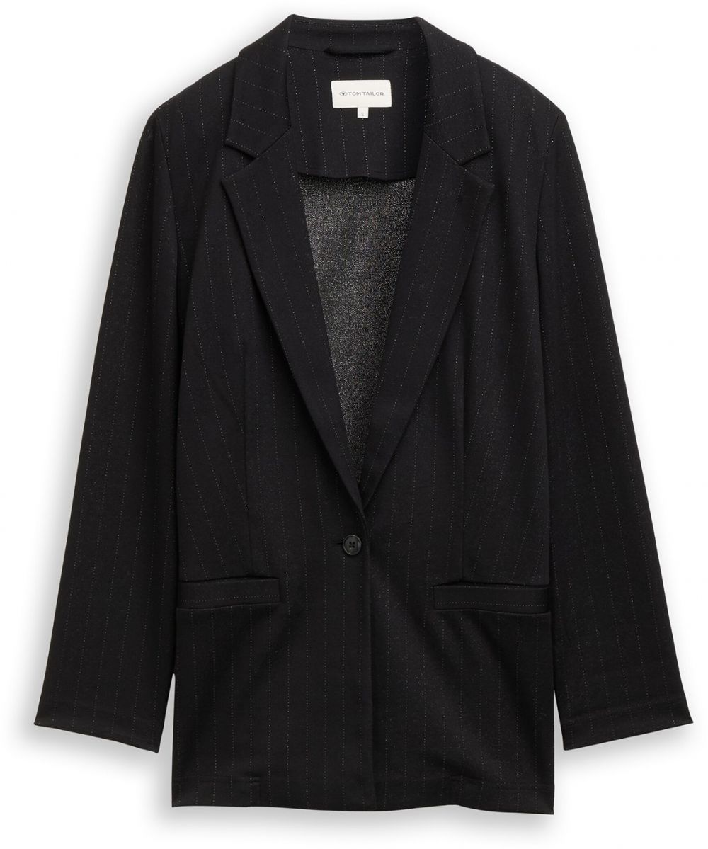TOM TAILOR Blejzer  čierna / biela