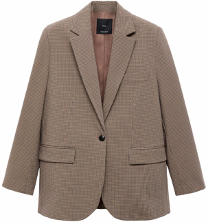 MANGO Blejzer 'Mila'  námornícka modrá / hnedá / brokátová